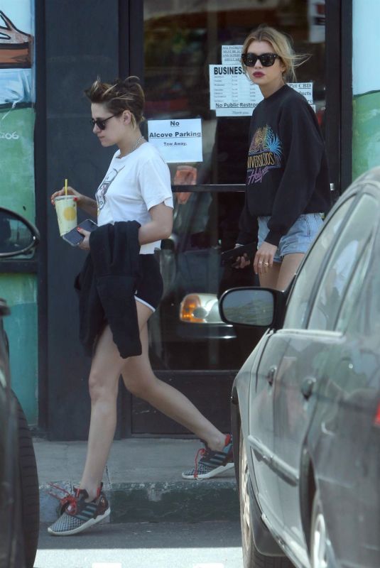 KRISTEN STEWART and STELLA MAXWELL Out in Los Feliz 04/13/2018