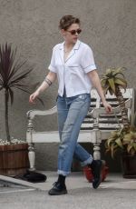 KRISTEN STEWART in Jeans Out in Los Angeles 04/07/2018