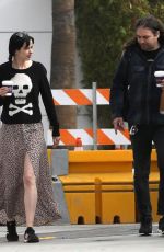 KRYSTEN RITTER and Adam Granduciel Take Their Dog to Animal Hospital in Los Angeles 04/04/2018