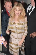 KYLIE MINOGUE Arrives at HMV Oxford Street in London 04/05/2018