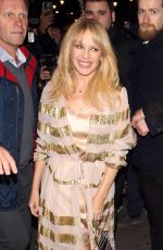 KYLIE MINOGUE Arrives at HMV Oxford Street in London 04/05/2018