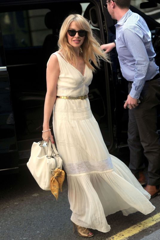 KYLIE MINOGUE at BBC Studios in London 04/19/2018