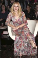 KYLIE MINOGUE at Markus Lanz Talkshow in Hamburg 04/10/2018