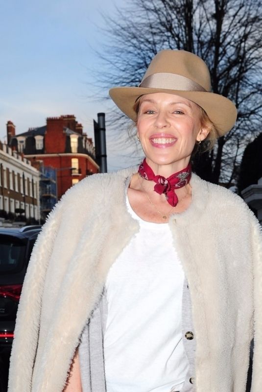 KYLIE MINOGUE Leaves Her House in London 04/06/2018