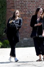 KYM MARSH and ALISON KING on the Set of Coronation Street in Manchester 04/26/2018