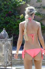 LADY VICTORIA HERVEY in Bikini at a Pool in Palm Springs 04/15/2018