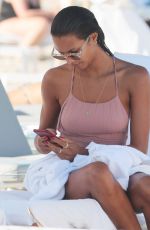 LAIS RIBEIRO in Swinsuit at a Beach in Miami 04/03/2018