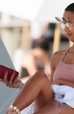 LAIS RIBEIRO in Swinsuit at a Beach in Miami 04/03/2018