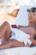 LAIS RIBEIRO in Swinsuit at a Beach in Miami 04/03/2018