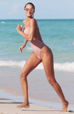 LAIS RIBEIRO in Swinsuit at a Beach in Miami 04/03/2018