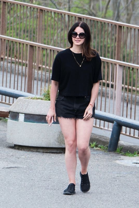 LANA DEL REY Out in Civita Di Bagnoregio near Rome 04/15/2018