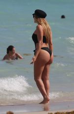 LARSA PIPPEN in Swimsuit on the Beach in Miami 03/31/2018