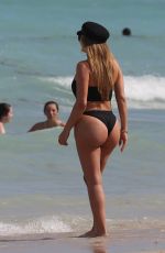 LARSA PIPPEN in Swimsuit on the Beach in Miami 03/31/2018