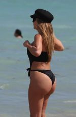 LARSA PIPPEN in Swimsuit on the Beach in Miami 03/31/2018