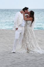 LAURA ZILLI at Her Wedding on the Beach in Miami 04/07/2018
