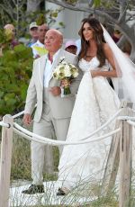 LAURA ZILLI at Her Wedding on the Beach in Miami 04/07/2018