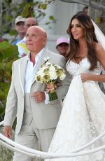 LAURA ZILLI at Her Wedding on the Beach in Miami 04/07/2018
