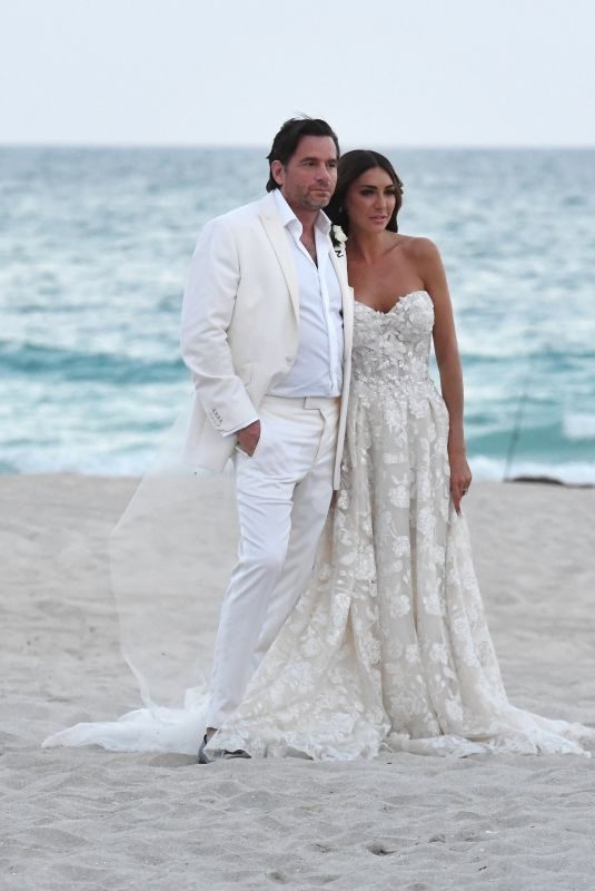 LAURA ZILLI at Her Wedding on the Beach in Miami 04/07/2018