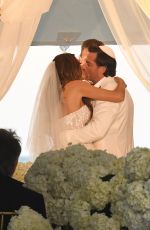 LAURA ZILLI at Her Wedding on the Beach in Miami 04/07/2018