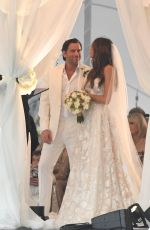 LAURA ZILLI at Her Wedding on the Beach in Miami 04/07/2018