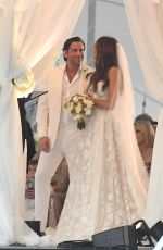 LAURA ZILLI at Her Wedding on the Beach in Miami 04/07/2018