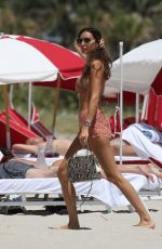 LAURA ZILLI in Bikini Top at a Beach in Miami 04/17/2018