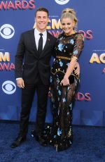 LAUREN ALAINA at 2018 ACM Awards in Las Vegas 04/15/2018