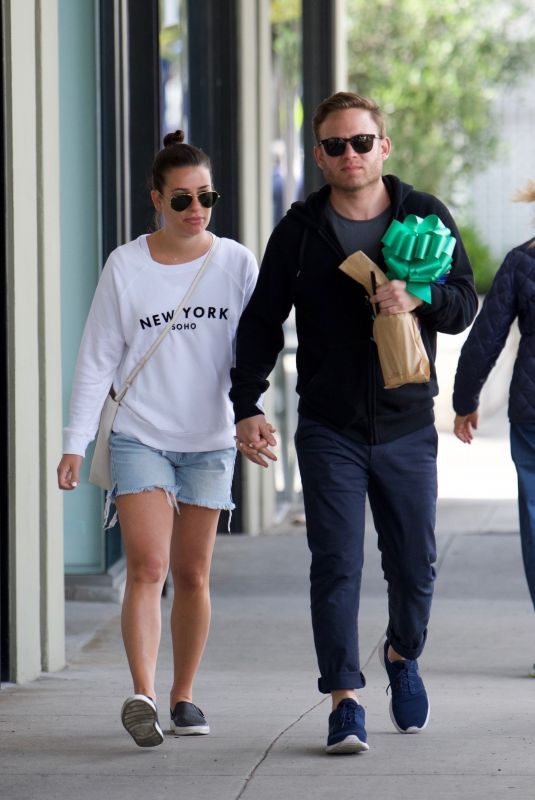 LEA MICHELE and Zandy Reic Out Shopping in Los Angeles 04/06/2018