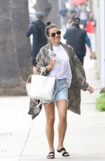 LEA MICHELE Arrives to All Year Round Store in Los Angeles 04/01/2018