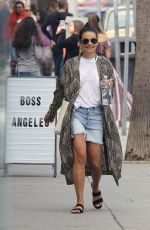 LEA MICHELE Arrives to All Year Round Store in Los Angeles 04/01/2018