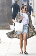 LEA MICHELE Arrives to All Year Round Store in Los Angeles 04/01/2018