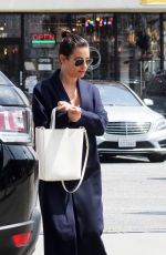 LEA MICHELE Heading to a Spa in Los Angeles 04/05/2018