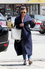 LEA MICHELE Heading to a Spa in Los Angeles 04/05/2018