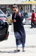 LEA MICHELE Heading to a Spa in Los Angeles 04/05/2018