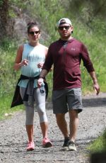 LEA MICHELE Out Hikinig in Los Angeles 04/08/2018