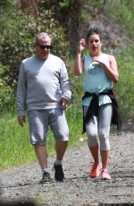 LEA MICHELE Out Hikinig in Los Angeles 04/08/2018