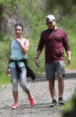 LEA MICHELE Out Hikinig in Los Angeles 04/08/2018