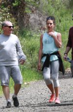 LEA MICHELE Out Hikinig in Los Angeles 04/08/2018