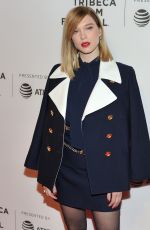 LEA SEYDOUX at Zoe Premiere at Tribeca Film Festival in New York 04/21/2018
