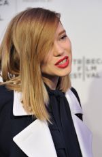 LEA SEYDOUX at Zoe Premiere at Tribeca Film Festival in New York 04/21/2018