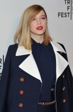 LEA SEYDOUX at Zoe Premiere at Tribeca Film Festival in New York 04/21/2018
