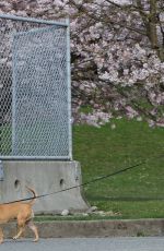 LEANN RIMES Walks Her Dog Out in Vancouver 04/10/2018