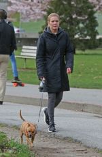 LEANN RIMES Walks Her Dog Out in Vancouver 04/10/2018