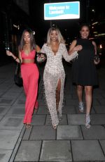 LEIGH-ANNE and Sister SAIRAH PINNOCK at a Birthday Party in London 04/28/2018