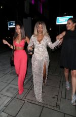 LEIGH-ANNE and Sister SAIRAH PINNOCK at a Birthday Party in London 04/28/2018