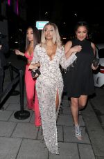 LEIGH-ANNE and Sister SAIRAH PINNOCK at a Birthday Party in London 04/28/2018