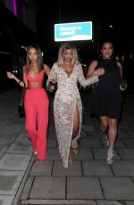LEIGH-ANNE and Sister SAIRAH PINNOCK at a Birthday Party in London 04/28/2018