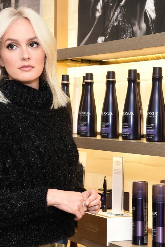 LEIGHTON MEESTER Pick Up Keraphix Protein Treatments at Nexxus Salon in New York 04/02/2018