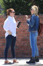 LESLIE BIBB and ALYSON HANNIGAN Out for Lunch in Studio City 04/10/2018