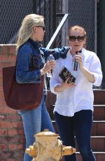 LESLIE BIBB and ALYSON HANNIGAN Out for Lunch in Studio City 04/10/2018